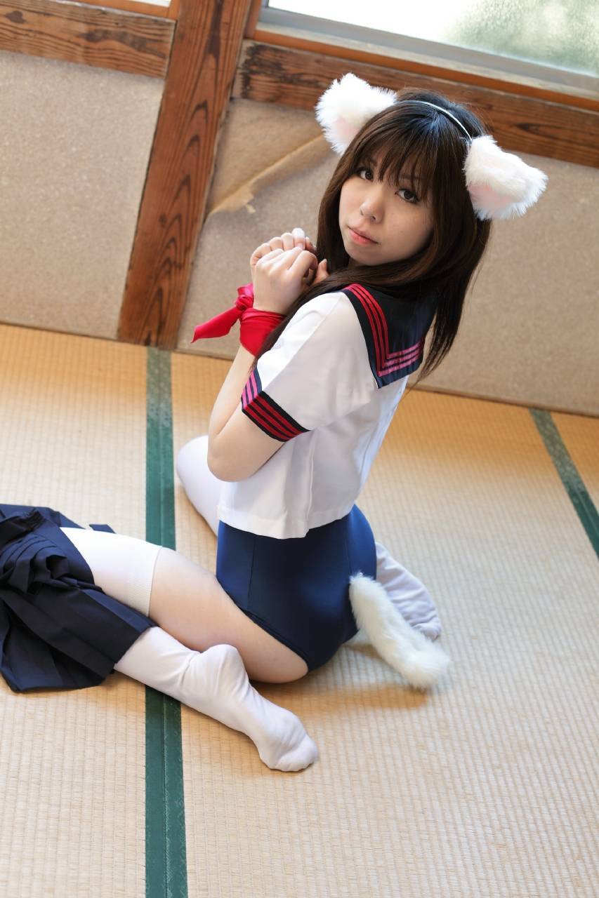 [Cosplay] 2013.04.05 Neko  School Girl - 2 Cosplayers